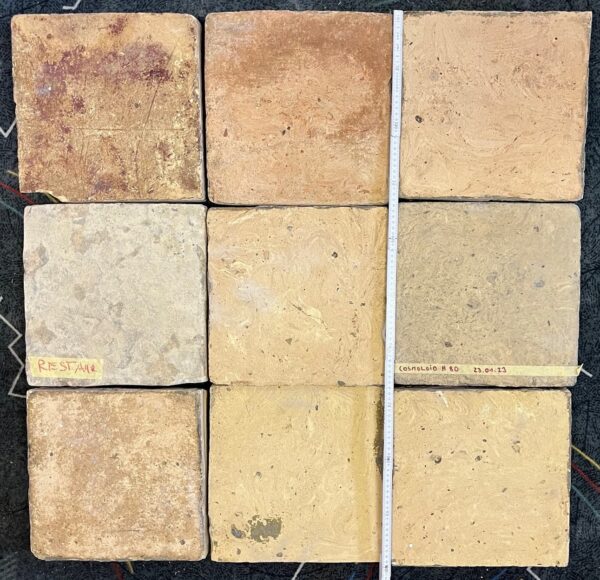 Bodenfliesen, Bodenplatten, Antike, Fliesen, ton, Platten, handgemachte, Karsten Blättermann, Barockfußboden