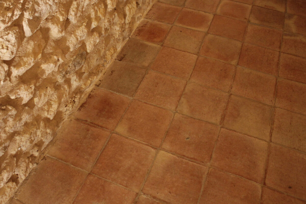 Schloss Fußboden Sanierung Terracotta